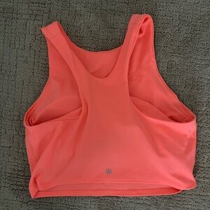 Medium coral-orange Athleta Conscious Crop Bra D-DD